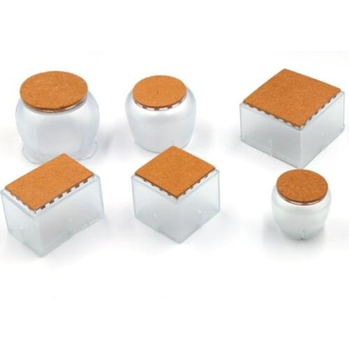 16Pcs Table Chair Leg Mat Silicone Non-slip Table Chair Leg Caps Foot Protection Bottom Cover Pads Wood Floor Protectors