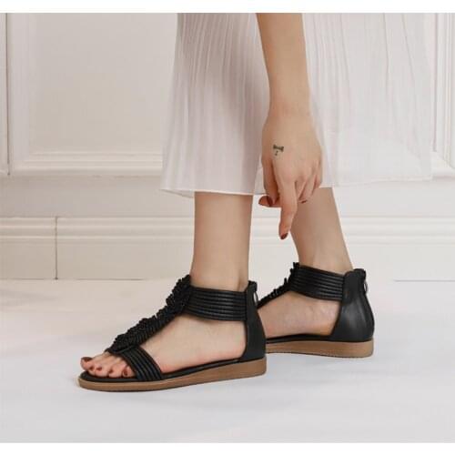 2021 luxury womens shoes stylish womens sandals flat designer Beach shoes platform lightweight breathable Roman shoes