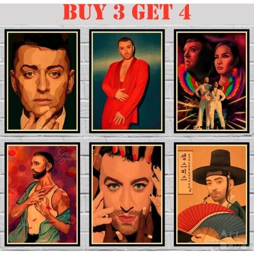 29 Designs Sam Smith Kraftpaper Poster Alternative Abstract Art Painting Funny Wall Sticker 42X30cm