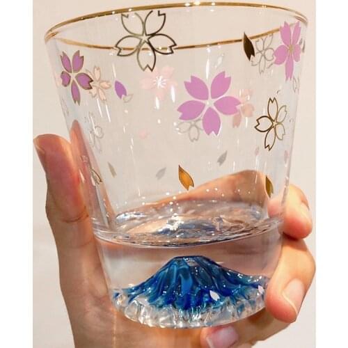 290ml Cherry Double Glass Cup Heat-resistant Double Cherry Glass Beverage Juice Water Coffee Milk Cup Tea Beer Cup