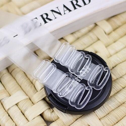 3Pairs=6Pcs Metal Buckle Bra Straps Belt Women Elastic Transparent Silicone Adjustable Invisible Intimates Women Accessories