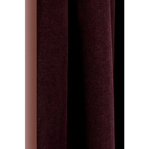 Belle Cose Linen Blackout Blackout Thermal Damson Backdrop Curtain Single Wing
