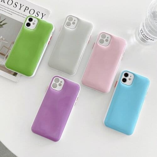 For iPhone 12 Pro Case candy soft Shell Phone Case For iPhone 11 Pro Max XS Max X XR 8 7 6S Plus shockproof Phone Cover coque