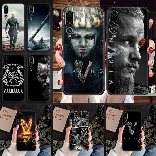 Hot Vikings TV Phone case For Huawei P Mate P10 P20 P30 P40 10 20 Smart Z Pro Lite 2019 black art prime tpu cover soft coque