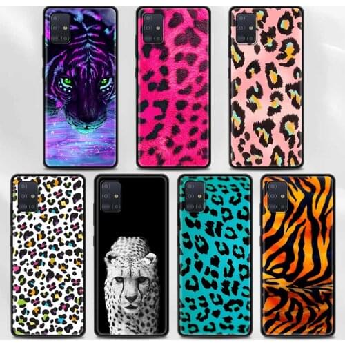 Tiger Leopard Print Panther Cover For Samsung A72 A91 A52 A51 A71 A42 5G A12 A02s A01 A32 A01 A11 A21 A21s A31 A41 Case Shell
