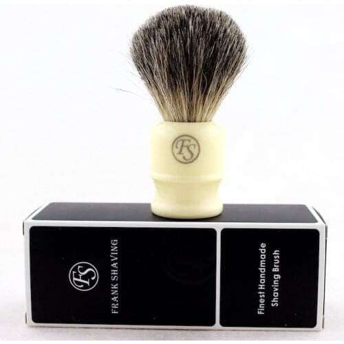 FS-#PU20-WX10/HX10, Pure badger Shaving Brush with Natural Wood handle, Knot size 20mm+FREE STAND+FREE SHIPPING