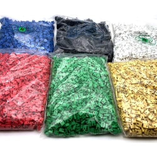 2000pcs/bag Jumper Cap short-circuit cap spacing 2.54MM black/yellow/blue/red/white/green connector cap