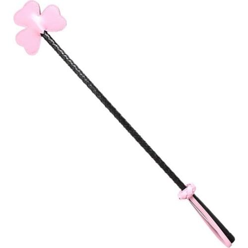 New Lovely Pink Leather Spanking Fetish Flirt Tease Foreplay Long BDSM Whip SM Appliance Sex Products Sex Toy For Couple