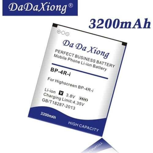 Original Da Da Xiong 3200mAh BP-4R-I Battery for Highscreen BP-4R-I phone Battery