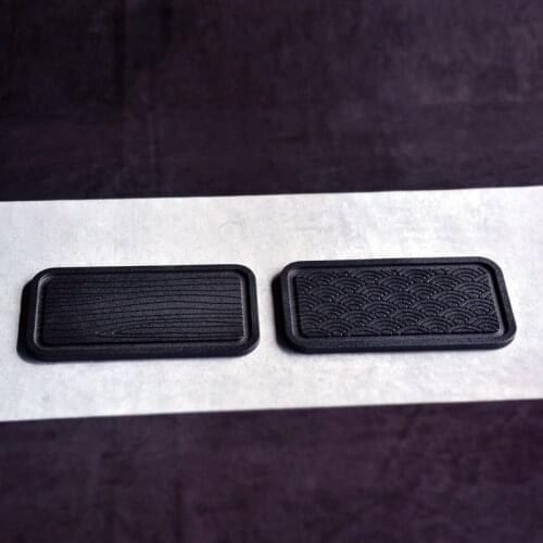 Japanese-Style Black Pottery Bamboo Tea Tray Kung Fu Tea Set Tea Tray Simple Small Number Water Storage Tea Pitcher Pot Tray