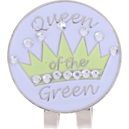 Sturdy Rhinestones Hat Clip Golf Ball Marker Clip on Cap Visors