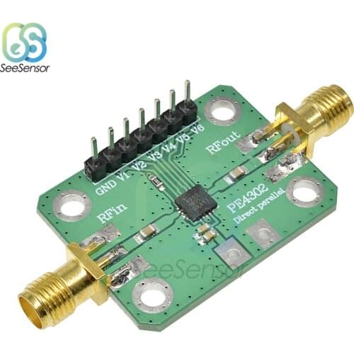 RF Attenuator Module PE4302 Numerical Control Attenuator Parallel Immediate Mode SMA Female Bandwidth 1MHz~4GHz DC 5V