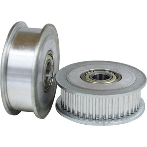HTD3M 40T Timing Idler Pulley 11/16mm Belt Width Bearing Idler Gear Pulley With/Without Teeth5/6/7/8/10/12/15mm Bore Idle Pulley