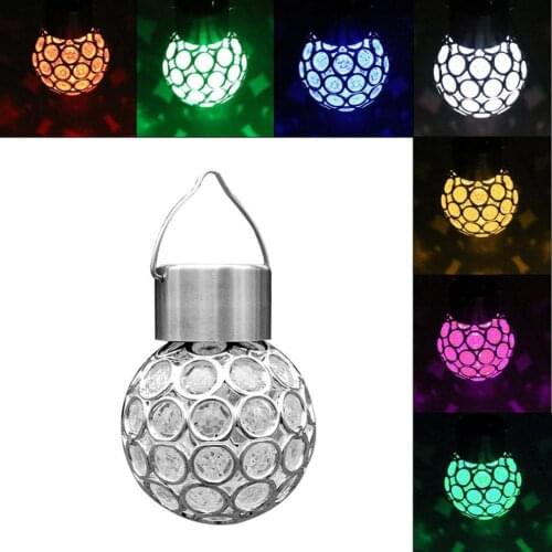 Solar Power Outdoors LED Hanging Ball Garland String Lights Solar Lamp Fairy Lights for Christmas Garden Decoration