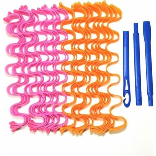 Hair Curlers Spiral Curls No Heat Wave Hair Curlers Styling Kit Spiral Hair Curlers for Most Kinds of Hairstyles