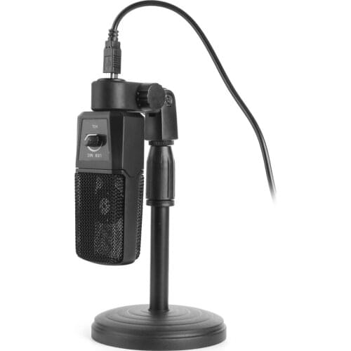 VODOOL USB Condenser Microphone Cardioid PC Mic with Desktop Stand for Studio Recording Broadcasting Laptop Computer