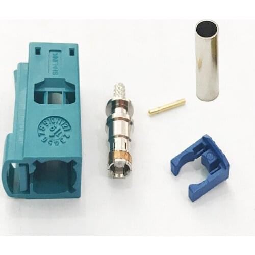 10pcs Fakra Z Female Crimp Connector for GPS Antenna RG174 RG316 Pigtail Coaxial Cable