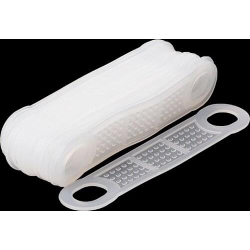 20Pcs Silicone Clothes Hangers Anti Slip Strip Clothes Rack Pad Windproof