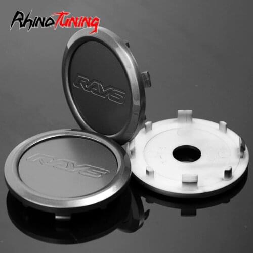 4pcs 68mm 62mm Rays Emblem Car Wheel Center Caps For Rays Volk Racing TE37 Ultra Wheels G25 G50 Auto Rims Cap