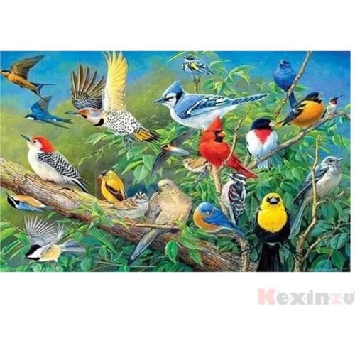 5D DIY Full Square/Round Drill Diamond Painting "Animal bird" Embroidery Mosaic Cross Stitch Wall Stickers Decor Gift SFD02