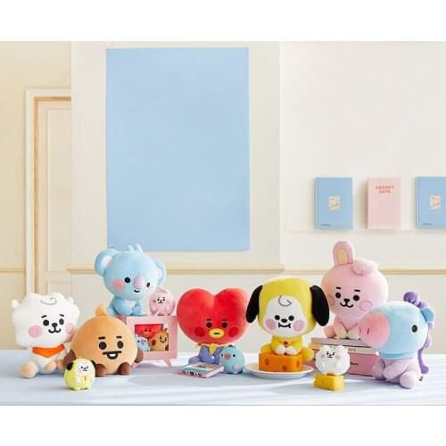 Anime Kpop Kawaii Celebrity Stuffed Toys Plush Doll Cartoon Baby Face Animal Heart Horse Sheep Rabbit Dog Koala Fans Gifts