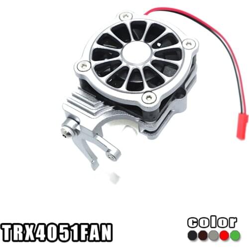 RC Car Metal Aluminum Alloy MOTOR Cooling Fan With Easy Switch Set for 1/10 Model Cars TRX-4 TRX4 82056-4 Defender Crawler