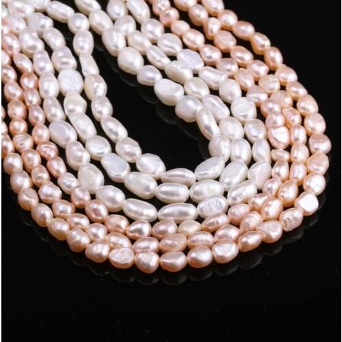 Hot Sale Natural Freshwater Irregular Pearls Beads For Jewelry Making Bracelet Necklace Accessories For Women Gift Size 4-5mm