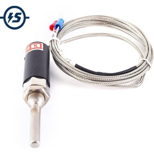 PT100 Type Stainless Steel Temperature Sensor Probe Thermocouple w/1.5m Cable -200-400 Celsuis