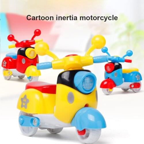Childrens Toys Motorcycle Inertial Walking Car Kids Plastic Friction Stunt Car For Boys Gift Motorcycle Toy Random Color