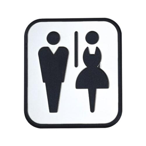 Stainless Steel Door Sign Board Toilte -Man & Woman
