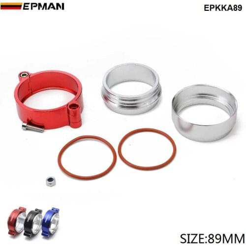 Epman HD Clamping System Assembly Exhaust V-band Clamp w Flange For 3.5" OD Tubing Pipe EPKKA89