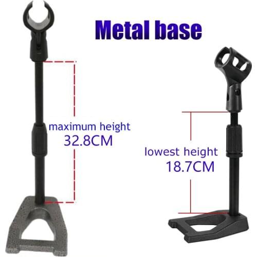 Factory Microphone desktop lifting bracket Conference Speech Microphone bracket telescopic lifting metal a-BaseLarge height