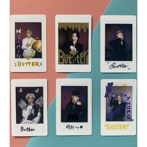 KPOP Bangtan Boys Butter Polaroid Small Card LOMO Card Collection Card Postcard Random Small Card