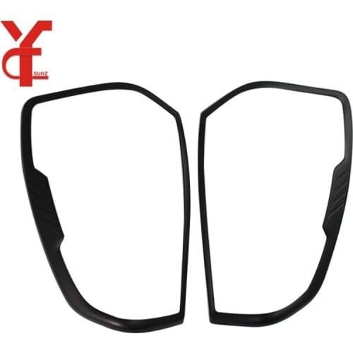 ABS Matte Black Rear Lamp Lights Cover For Mazda bt50 BT-50 2021 2022 Accessories Exterior Parts YCSUNZ