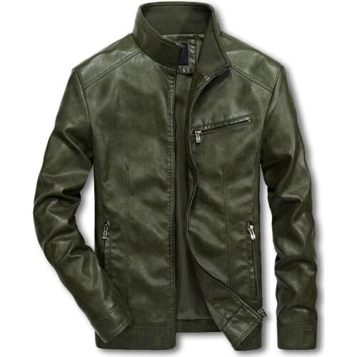 Men Motorcycle Leather Jackets 4XL 5XL Man Pu Streetwear Coat Mans Bomber Suits Windbreaker LBZ32