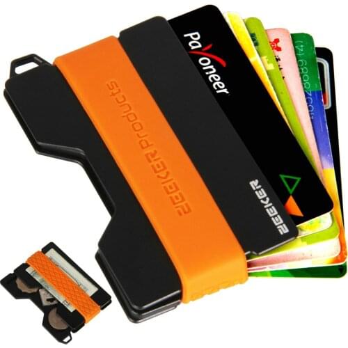 New Slim Metal Wallet with Key/coin Storage Rfid Blocking card holder wallet for men&women