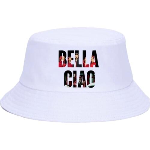 La Casa De Papel Summer Hat Women Men Cartoon Money Heist Panama Bucket Cap The Design Flat Visor Bucket Hat Fisherman Hat