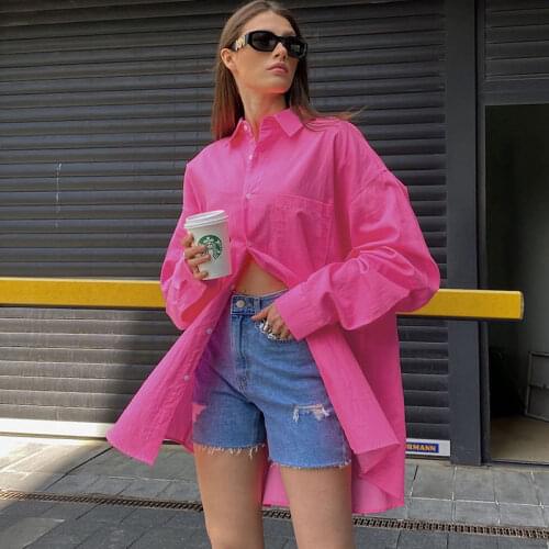 QUEECHALLE Pink Blouses