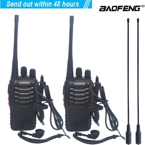 2pcs/lot baofeng BF-888S Walkie talkie Two-way radio set BF 888s UHF 400-470MHz 16CH walkie-talkie Radio Transceiver