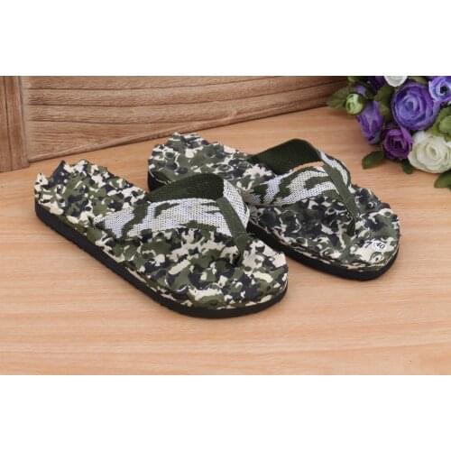 Beach Flip Flops Fashion Camouflage Water Shoes Women Summer Slippers Shoe Unisex Lovers Couples Outside Sandals Pantufas