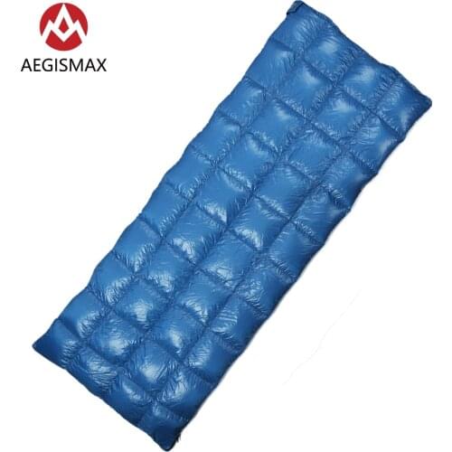AEGISMAX Ultralight 90% White Duck Down Envelope Sleeping Bag Camping Hiking 3 Season Single Outdoor