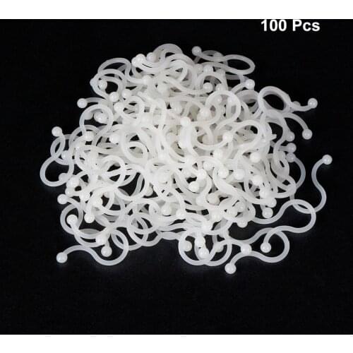 Uxcell 100pcs White Fit Cable Dia 10.5mm Nylon Twist Bundle Lock Cable Wire Ties U Shape Save Place 28x12x1.5mm