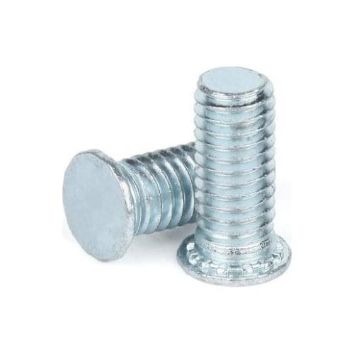 100Pcs M3 M4 M5 M6 M8 PEM Screws Pressure Riveting Screw Pressure Rivet Screw Carbom Steel Flush Head Studs