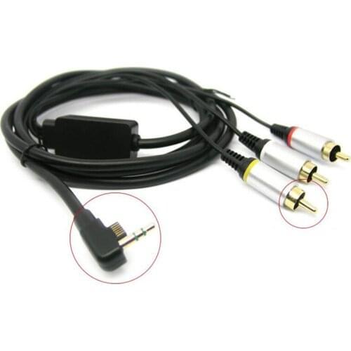 High Performance Tranfer RCA Composite AV Cable Cord For PSP 2000 1.8 Meter