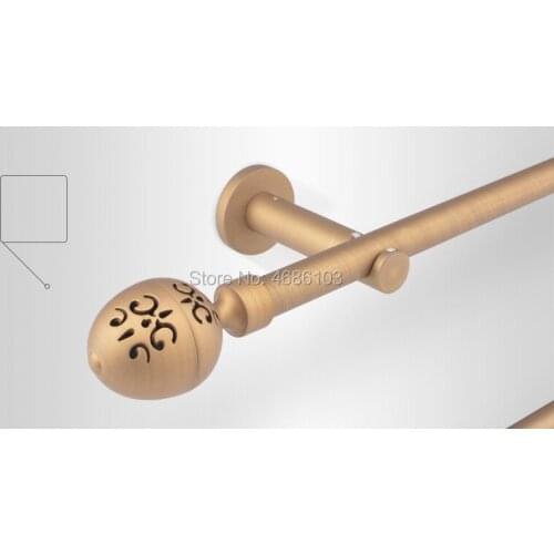 Southeast Asia Carbon Steel curtain rod silvery color Diameter 19mm curtain rod bracket for Bedroom/study room/living room