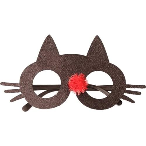 Fun Cat Halloween Glasses Mask Masquerade Party Funny Glasses Pumpkin Skull Skull Spider Web Scary Eyeball Decorations Party