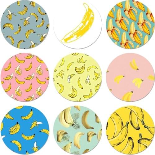 58mm Banana Classic image Icons Pins Badge Decoration Brooches Metal Badges For Clothes Backpack Decoration
