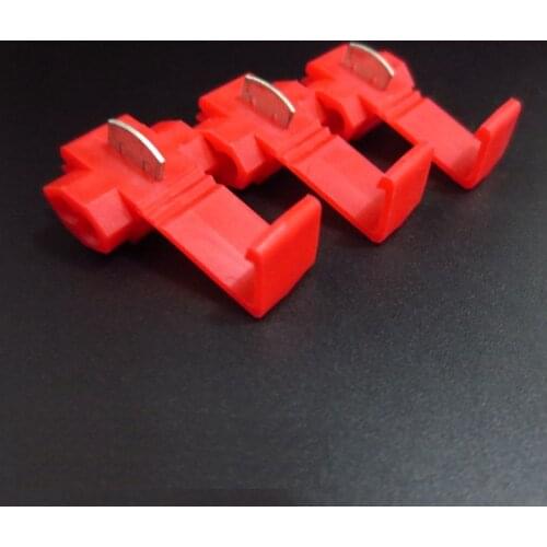 100PCS Red Scotch Lock Quick Splice 22-18 AWG Wire Connector