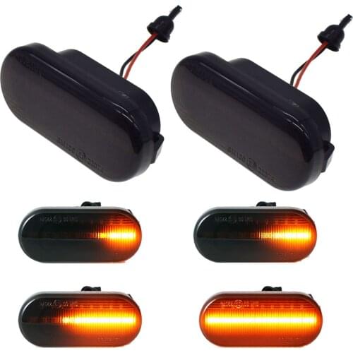 2 pièces Led dynamique côté marqueur clignotant lumière séquentielle clignotant lumière pour Volkswagen Golf Passat Pour FORD
