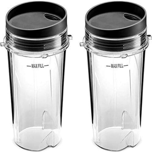 AD-Replacement for Ninja 16 Oz Cup Single Serve - for Nutri Ninja BL770 BL780 BL660 Blender (2-Pack)
